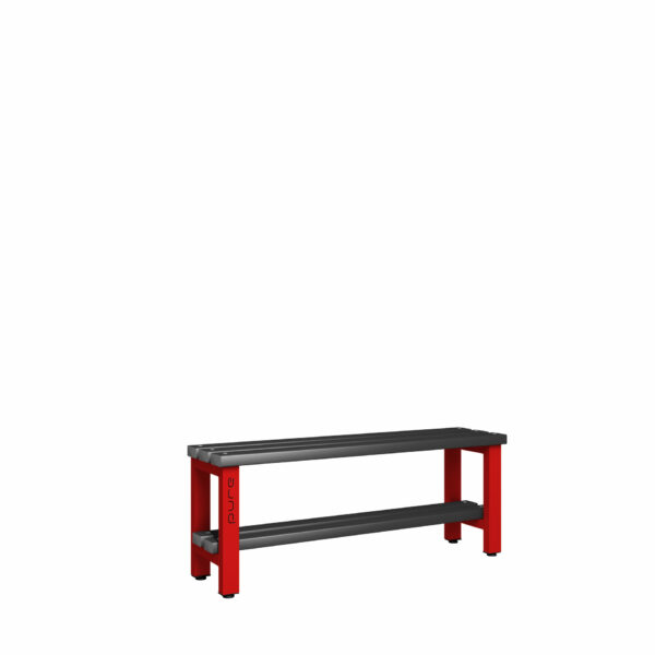 Pure Carbon Zero Single Sided 1200mm Standard Bench With Shoe Shelf