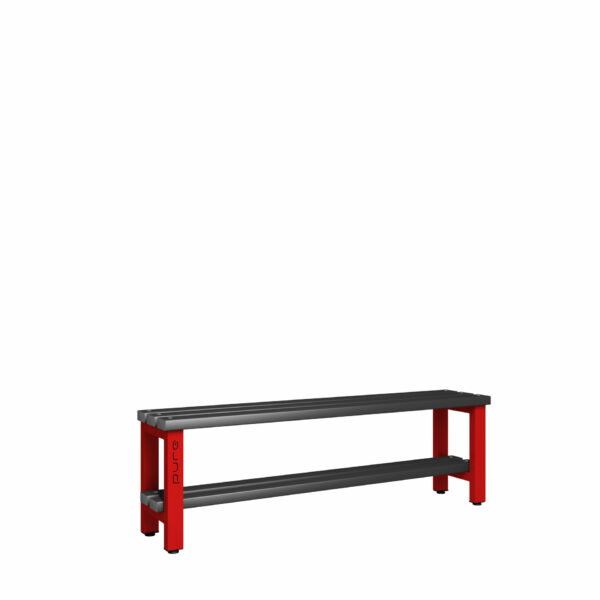 Pure Carbon Zero Single Sided 1500mm Standard Bench With Shoe Shelf