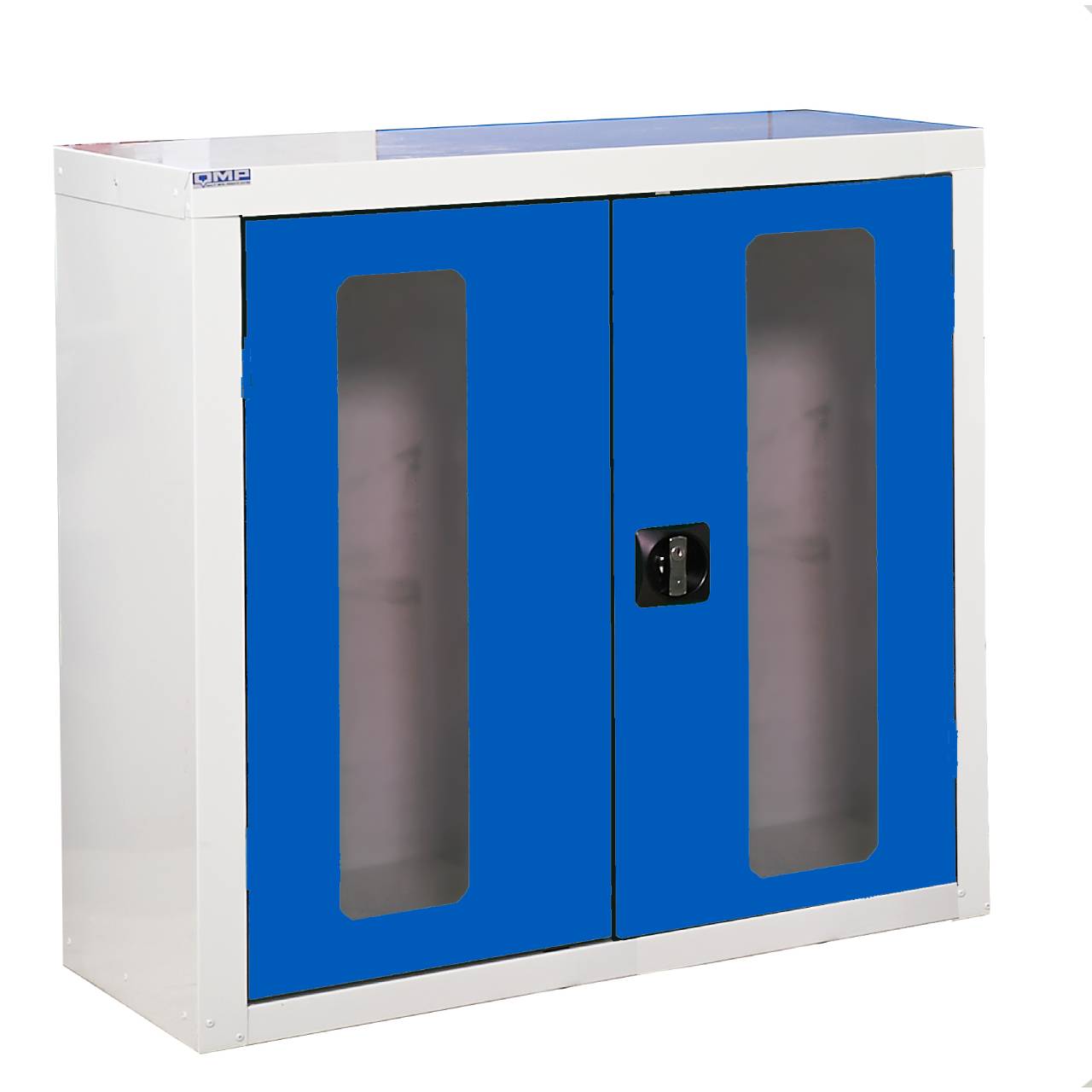 QMP Vision Door Floor Standing Cabinets - 900H x 900W x 460D mm