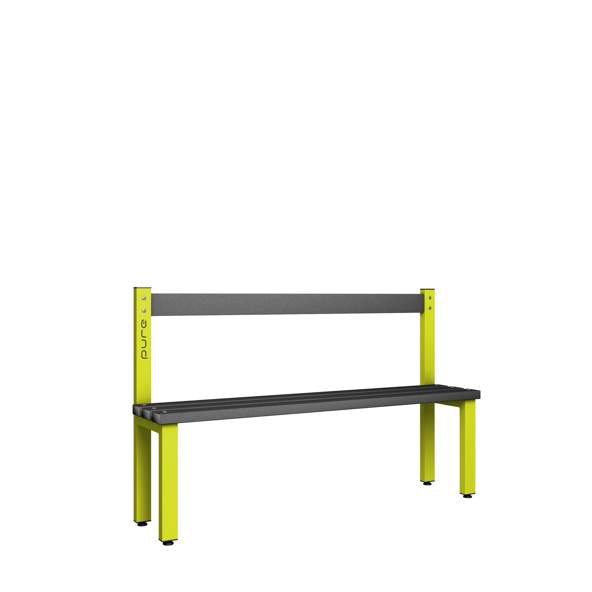 Pure Carbon Zero Single Sided 1500mm Low Height Back Rest Bench