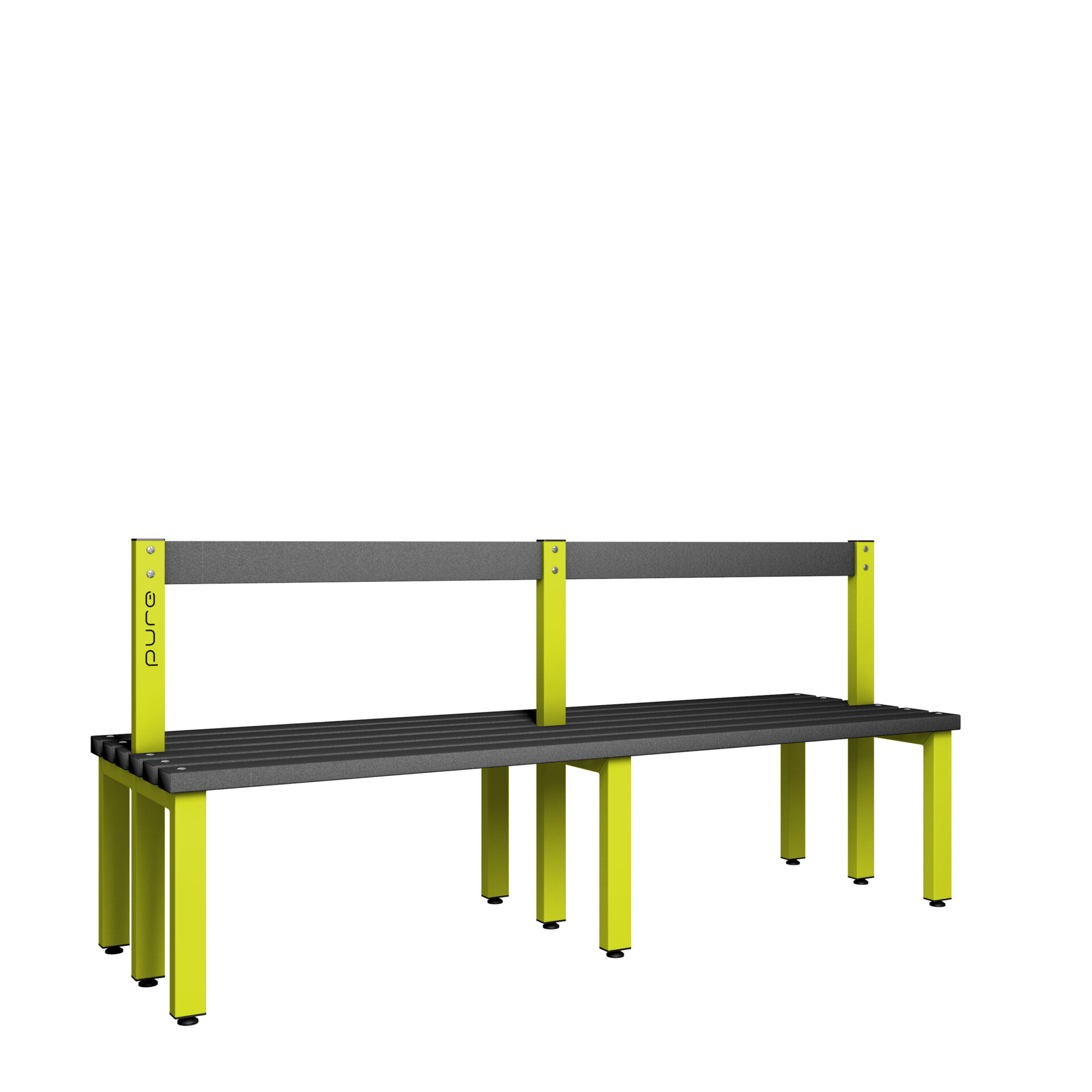 Pure Carbon Zero Double Sided 2000mm Low Height Back Rest Bench