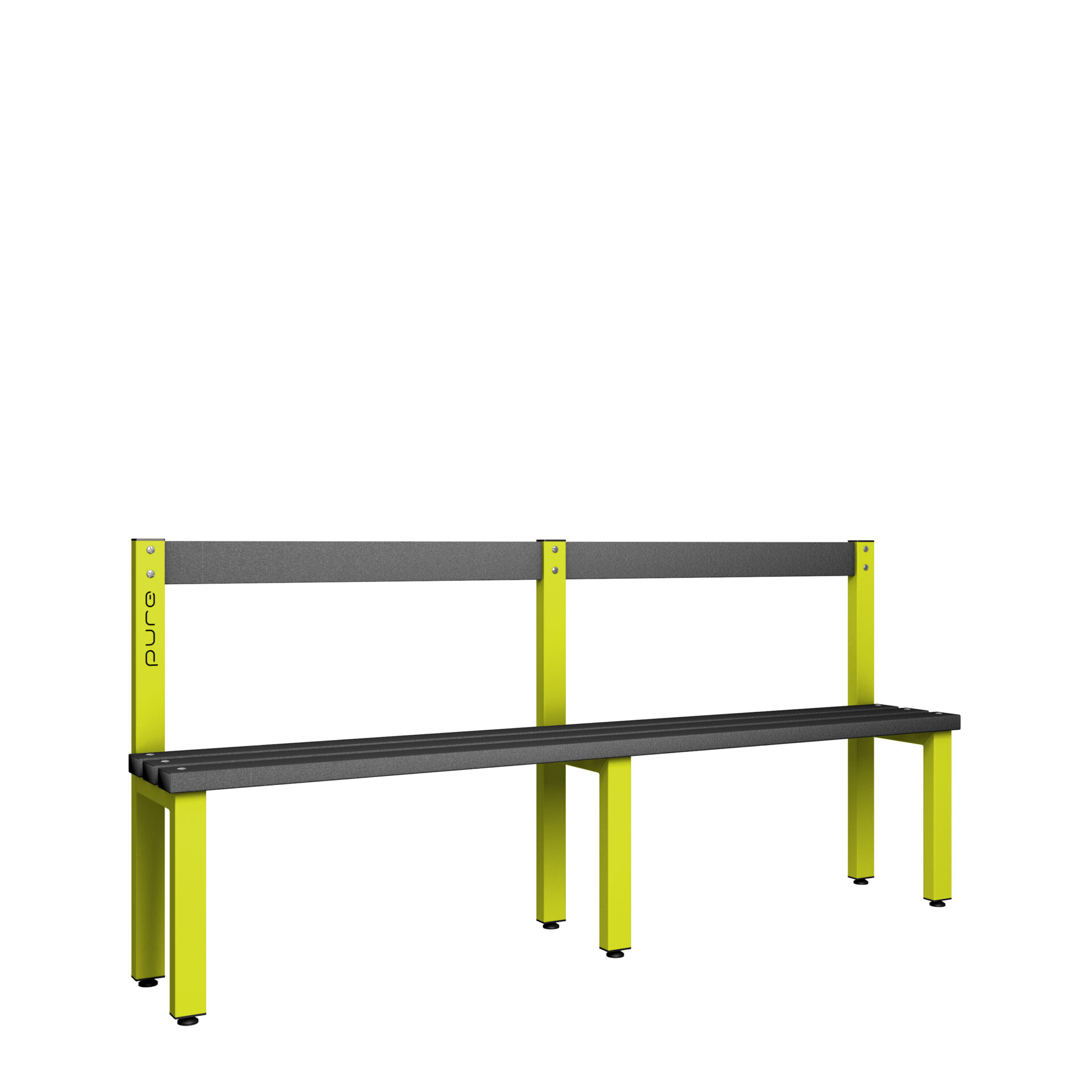 Pure Carbon Zero Single Sided 2000mm Low Height Back Rest Bench